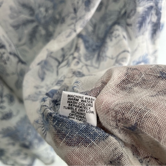 Flax Vintage Floral Print Linen Cardigan Kimono Lagenlook Minimalist Cottagecore - Picture 9 of 9